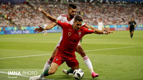 دیدار تیم‌های ایران و پرتغال