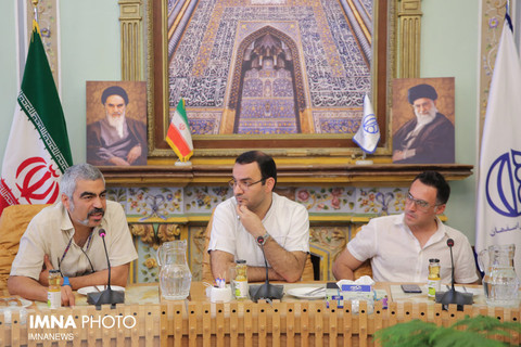 نشست خبری سروش صحت و دیدار با شهردار اصفهان