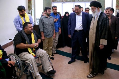 رهبرانقلاب با جانبازان حزب‌الله لبنان دیدارکردند