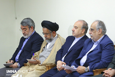 دیدار رئیس‌جمهور و اعضای هیئت دولت با حضرت آیت‌الله خامنه‌ای رهبر معظم انقلاب اسلامی