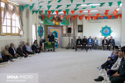ورود سه تن از خادمین رسمی استان قدس رضوی در روز ولاغدت امام هشتم در منطقه 8 شهرداری اصفهان