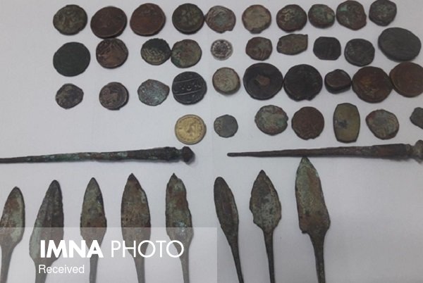Historical coins seized in Isfahan