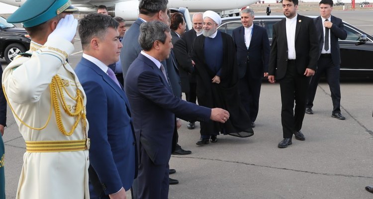 روحانی قزاقستان را به مقصد تهران ترک کرد