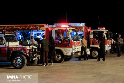 گشت ایمنی آتش‌نشانی ساری در تاسوعا و عاشورا