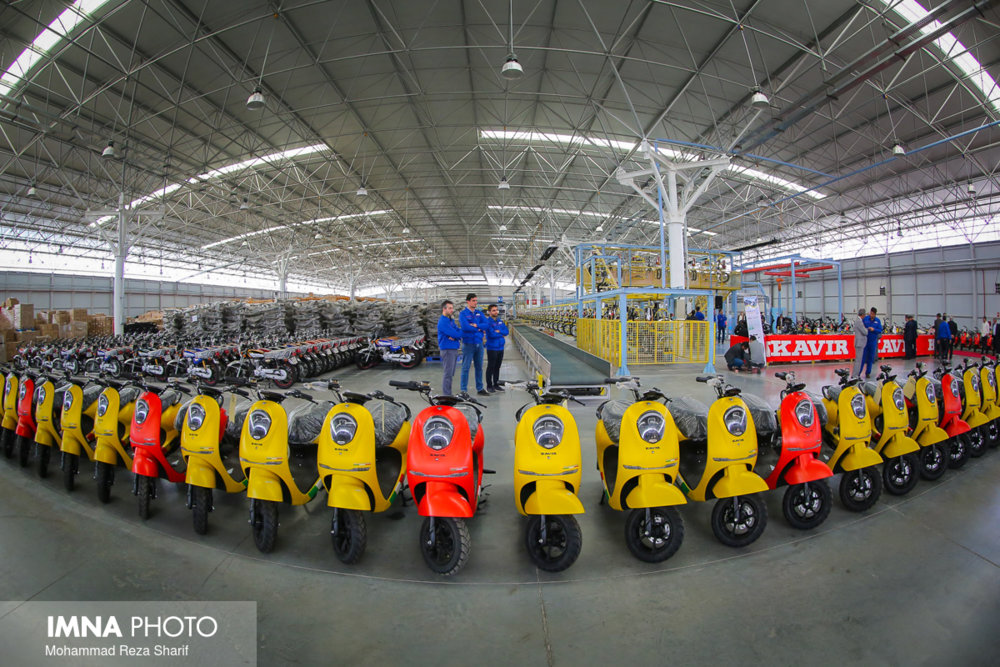 Largest electric motorcycle assembly line factory opened in Isfahan