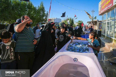 تداوم خدمات آب و برق رسانی به زائران اربعین حسینی