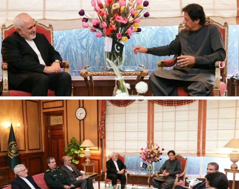 ظریف در دیدار با عمران خان خواستار آزادی مرزبانان ایرانی شد