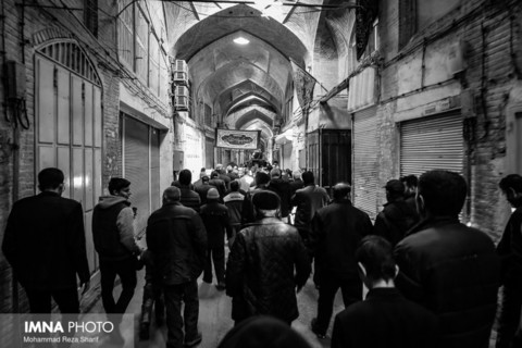 عزاداری رحلت حضرت رسول(ص) در بازار اصفهان