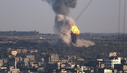 حمله هوایی رژیم صهیونیستی به نوار غزه/مقابله مقاومت فلسطین