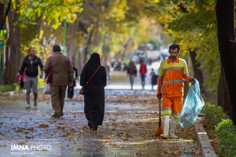 جو آرامِ اصفهان/افزایش ۵۴ درصدی بارش‌های پاییزی