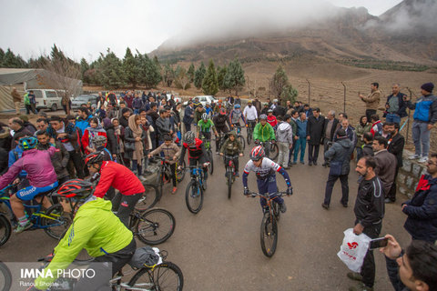 آیین افتتاح پیست دوچرخه‌سواری کوهستان