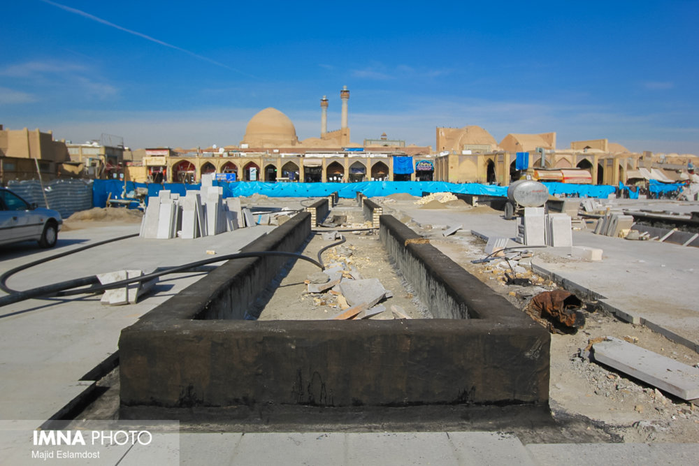 پروژه میدان جلوخان مسجد جامع تا پایان سال آینده تکمیل می‌شود