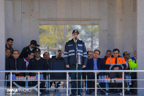 رزمایش طرح زمستانی پلیس راه استان اصفهان