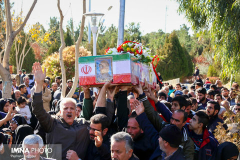 تشییع اولین جانباز انقلاب اصفهان ،شهید ابراهیم جانثاری