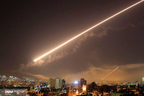 حمله هوایی صبح هنگام آمریکا در پایتخت سوریه