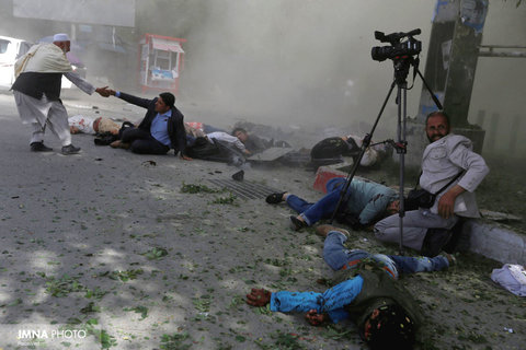 کشته شدن جمعی از خبرنگاران در حادثه تروریستی افغانستان