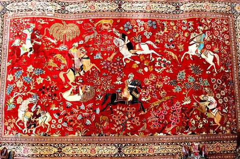 No handmade Persian carpet in market!