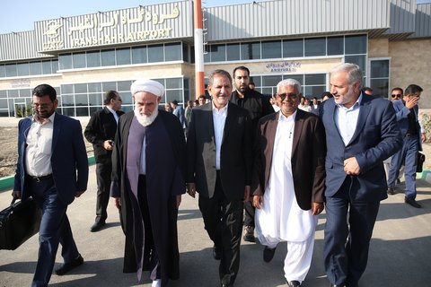 افتتاح ترمینال مسافربری فرودگاه ایرانشهر 
