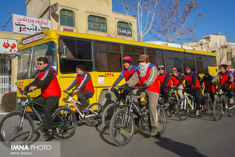 همایش دوچرخه سواری کارکنان اتوبوسرانی