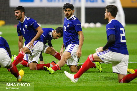 مهدی ترابیان در آخرین تمرین تیم ملی ایران پیش از بازی با عمان