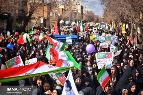 راهپیمایی یوم الله ۲۲ بهمن در نجف آباد