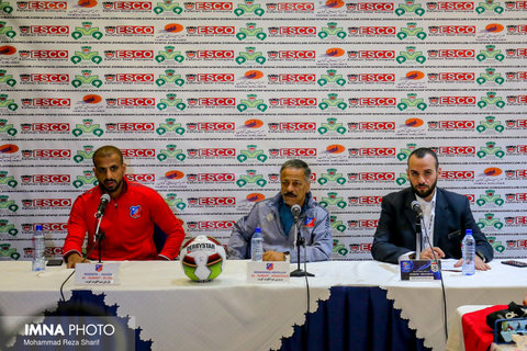 کنفرانس خبری تیم های فوتبال ذوب آهن ایران و الکویت کویت