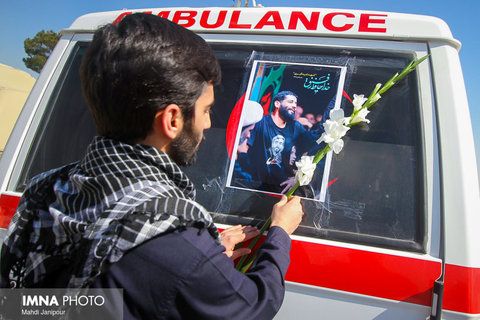 استقبال از شهدای اصفهانی حادثه تروریستی سیستان و بلوچستان