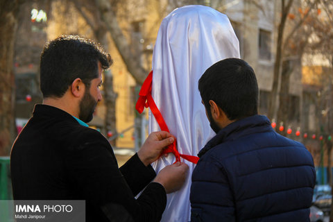 مراسم رونمایی از تندیس سردار شهید حسن غازی