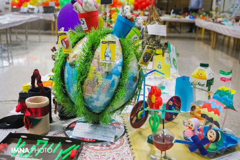 نمایشگاه و کارگاه آموزشی محیط زیست در مدرسه امام صادق(ع)