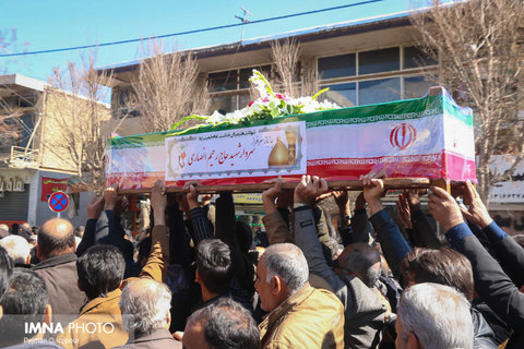 مراسم تشییع پیکر مطهر جانباز شهید حاج رحیم انصاری