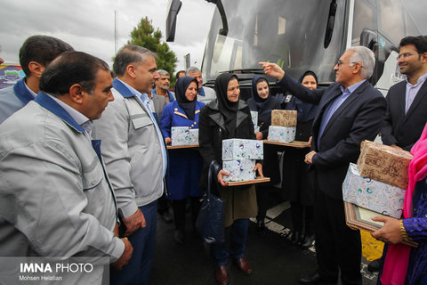 آیین کلنگ زنی احداث پمپ گازوئیل پایانه صفه