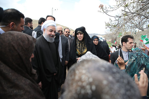 بازدید روحانی از مناطق سیل زده استان گلستان