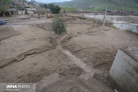 خسارت سيل در روستاهای لرستان