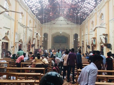 صدها کشته و زخمی در انفجارهای تروریستی سریلانکا 