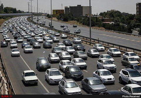 وضعیت ترافیکی جاده ها در آخر هفته