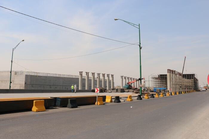 آغاز عملیات بتن‌ریزی پروژه تقاطع غیر همسطح در بزرگراه شهید اردستانی