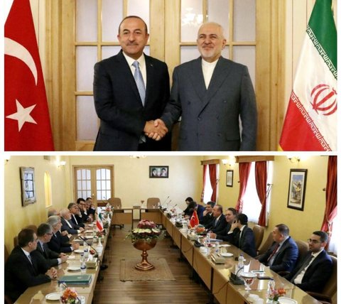 دیدار وزیران امور خارجه ایران و ترکیه در اصفهان 