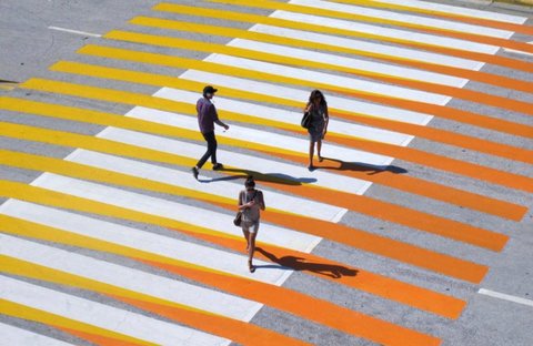 زیباسازی خطوط عابر پیاده برای افزایش ایمنی خیابان‌ها در آمریکا