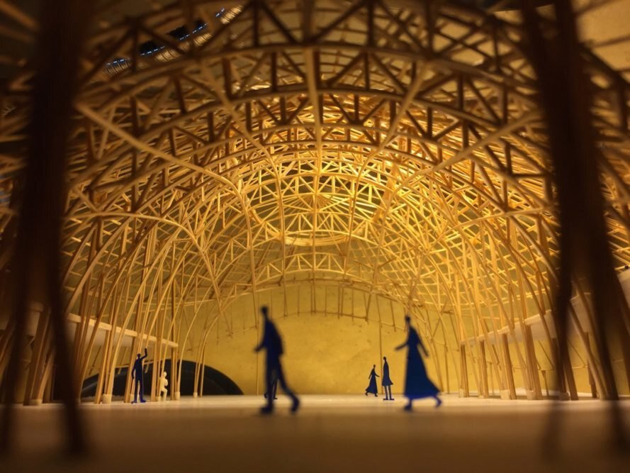 سالن ورزشی بامبو؛ سمبل معماری "کربن صفر" در تایلند