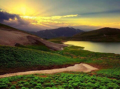 Scenic landscape at Iran's tri-border