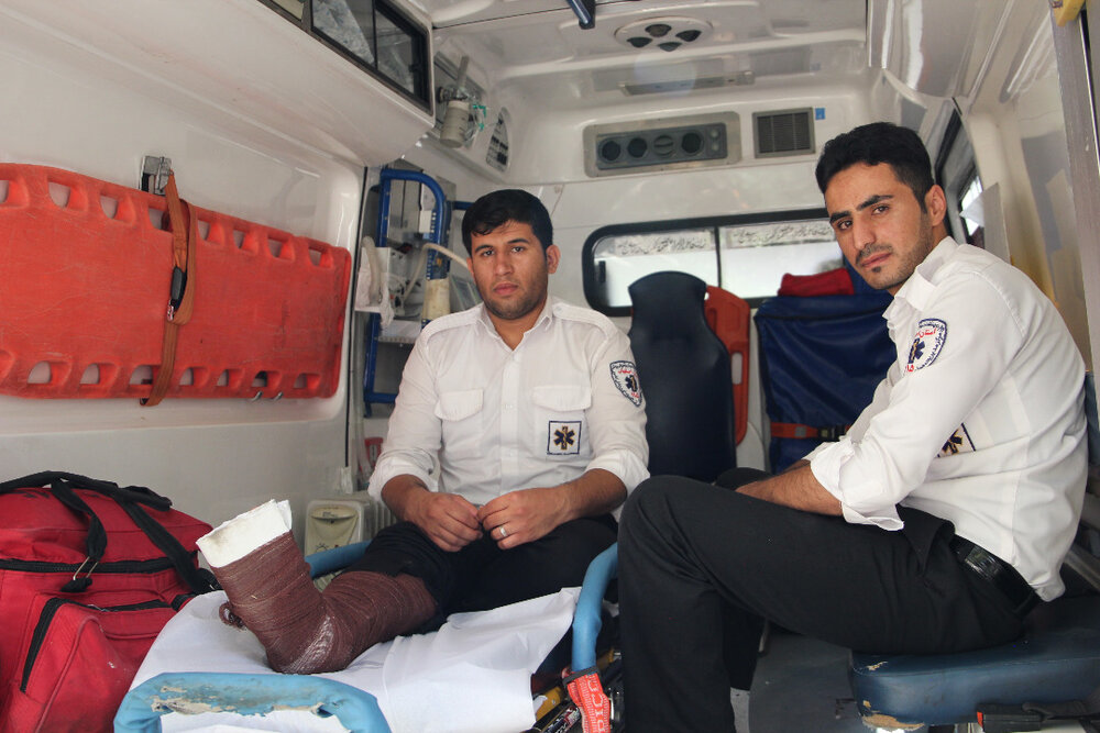 حمله به تکنسین اورژانس اصفهان در هنگام امدادرسانی