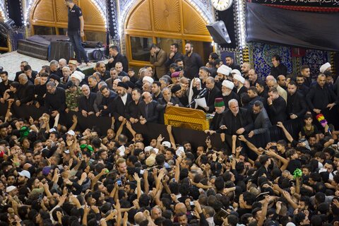 Black flag hoisted over holy shrine of Imam Hussain