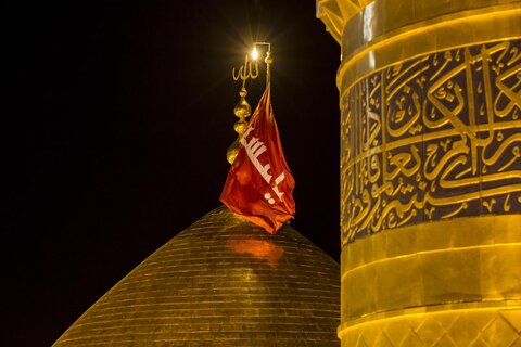 Black flag hoisted over holy shrine of Imam Hussain