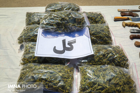 بازدید دبیر کل ستاد مبارزه با مواد مخدر از نمایشگاه کشفیات استان