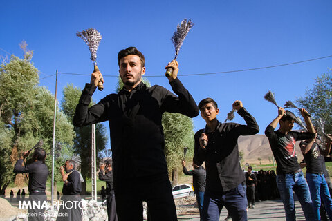 عزاداری تاسوعای حسینی در روستای بارده‎ شهرکرد