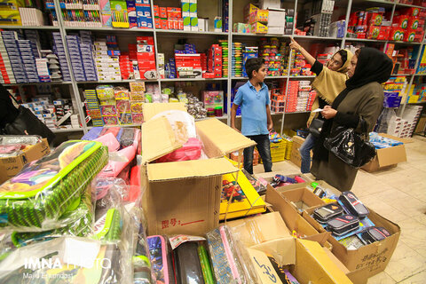 Students are busy buying Stationary Items 