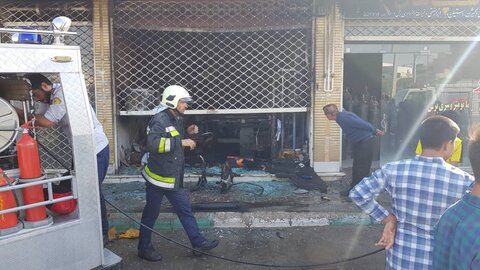 آتش سوزی در بازار اصفهان 