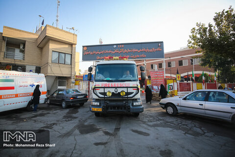 اعزام ۶ نیروی آتش‌نشانی اصفهان به مرز چذابه