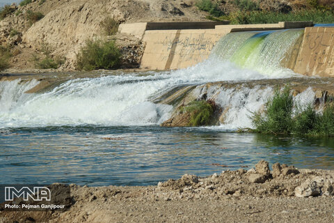آب بند جندیج روستای فیض آباد