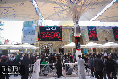 Imam Ali holy shrine full of Arba'een pilgrims
